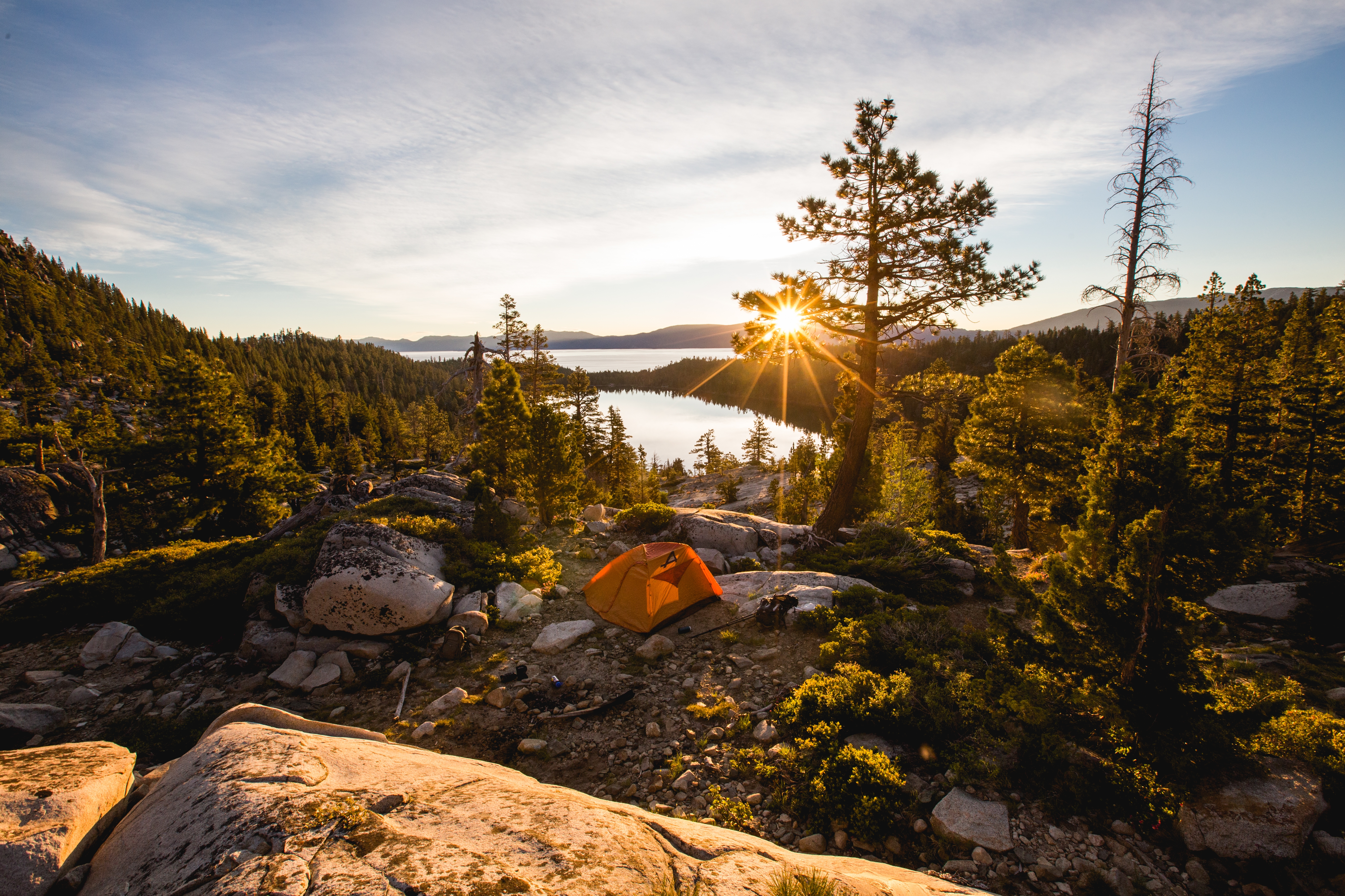 Camping trip in nature in Quebec and Canada